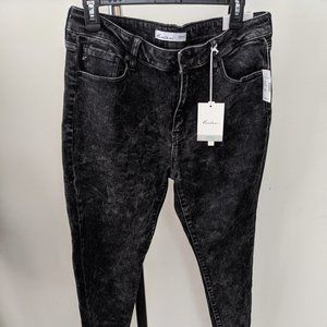 Distressed KanCan high waisted black jeans
